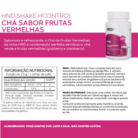 Chá Sabor Frutas Vermelhas 150g 2