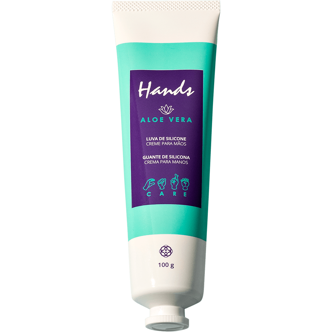 Luva De Silicone Aloe Vera Creme Para As Mãos Hands 100g