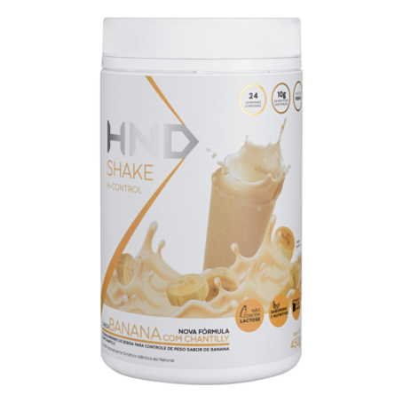 Shake H-Control Sabor Banana Com Chantilly HND 450g