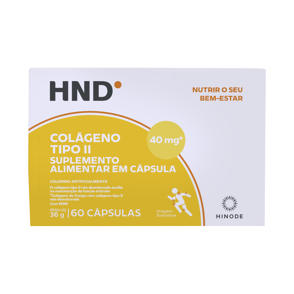 Suplemento Alimentar Colágeno Tipo II HND 60 Cápsulas